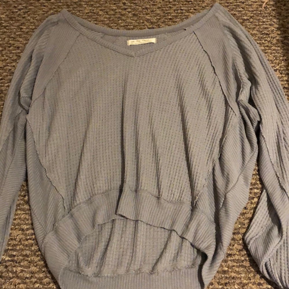 Free people gray sweater